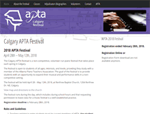 Tablet Screenshot of festival.aptaonline.net